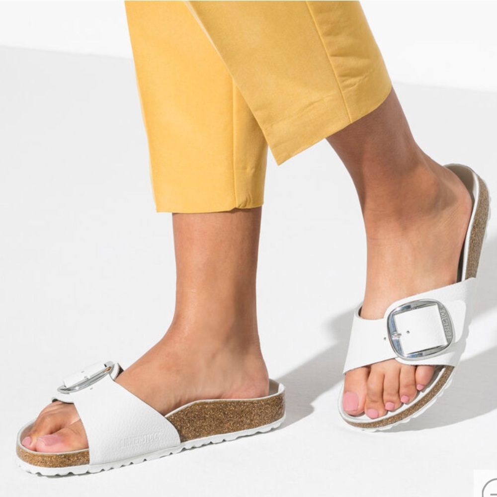 Birkenstock’s White Madrid Womens Size 38